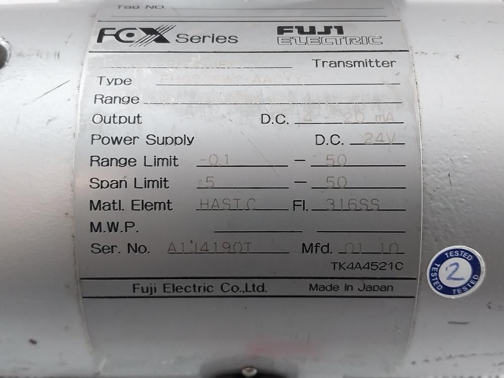 Gage-Pressure-Transmitter-24v-Output-D-C-4-20-Ma-Fuji-Electric-Fhgs05w1-Aacyy-14