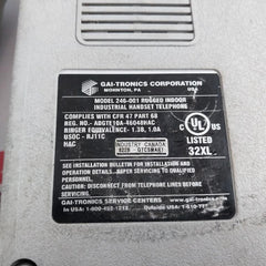 Gai-tronics 246-001 Rugged Indoor Industrial Handset Telephone Usoc-rj11C