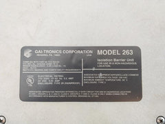 Gai-tronics 263 Isolation Barrier Unit 110/220v