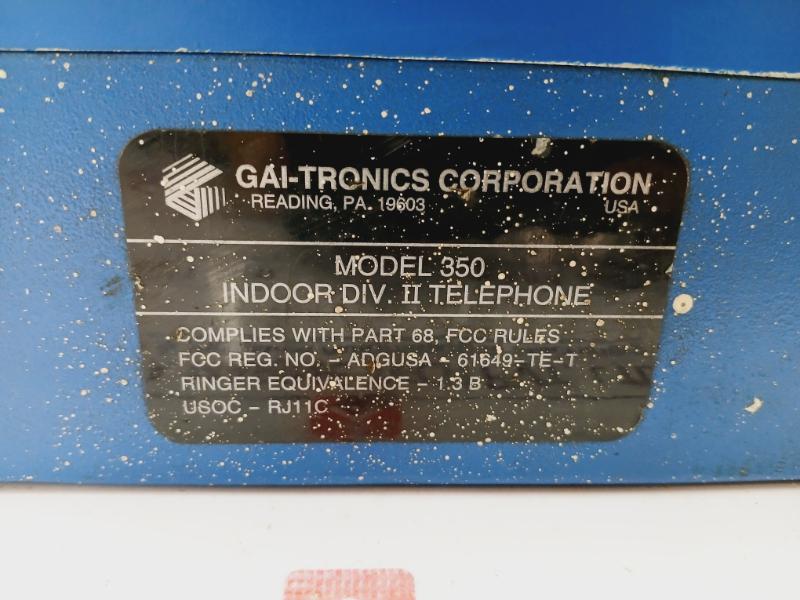 Gai-tronics 350 Indoor Div Ii Telephone 1.3 B