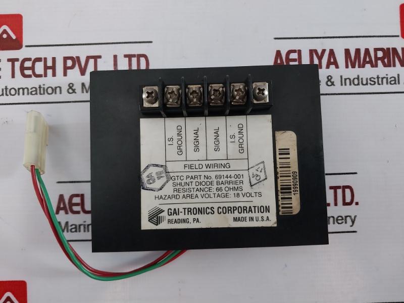 Gai-tronics 69144-001 Shunt Diode Barrier 18 Volts 66 Ohms