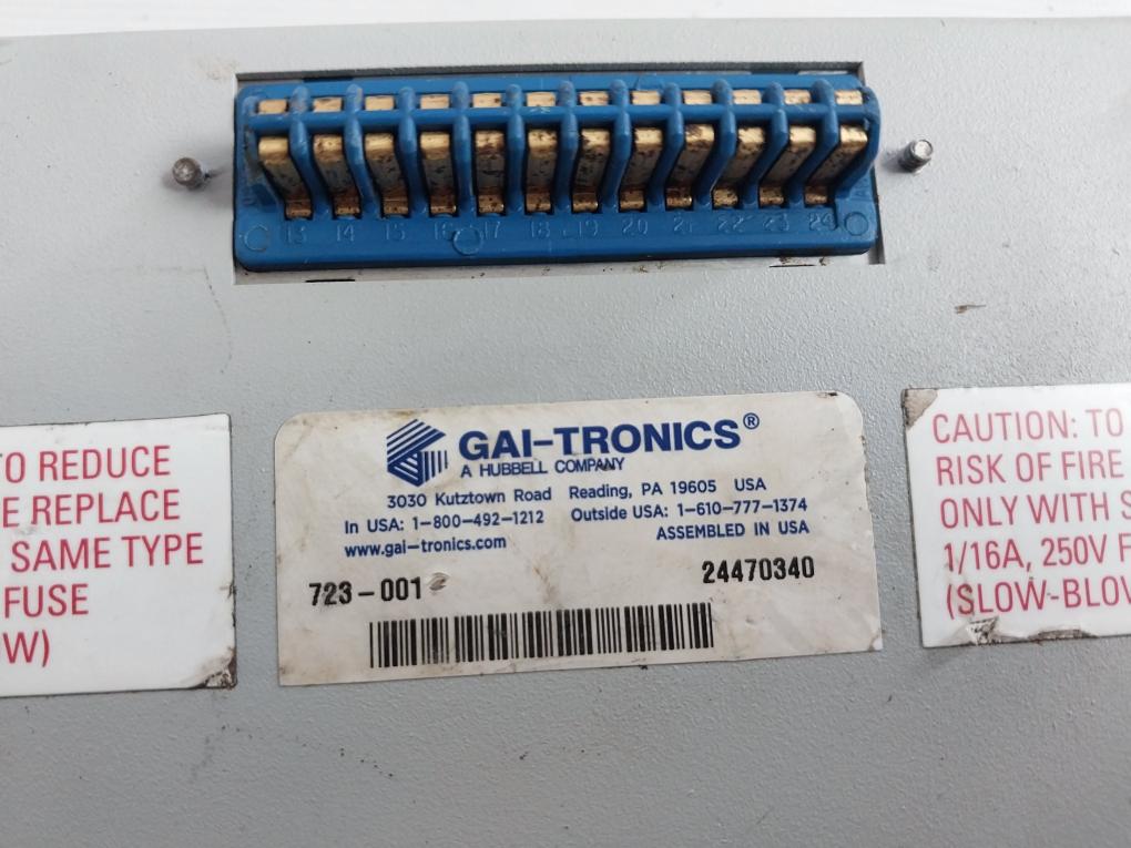 Gai-tronics 723-001 Remote Handset/Speaker Amplifier 120Vac 50-60Hz 0.40A