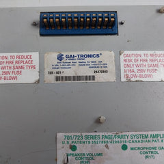 Gai-tronics 723-001 Remote Handset/Speaker Amplifier 120Vac 50-60Hz 0.40A