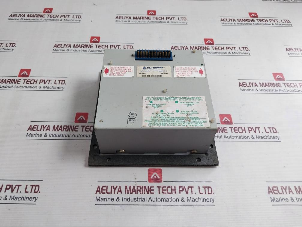 Gai-tronics 723-001 Remote Handset/Speaker Amplifier 120Vac 50-60Hz 0.40A