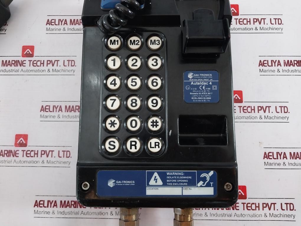 Gai-tronics Auteldac 4 Industrial Telephone Baseefa 03 Atex 0617