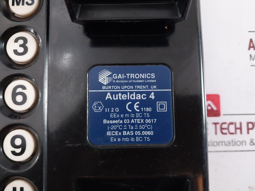 Gai-tronics Auteldac 4 Industrial Telephone Baseefa 03 Atex 0617