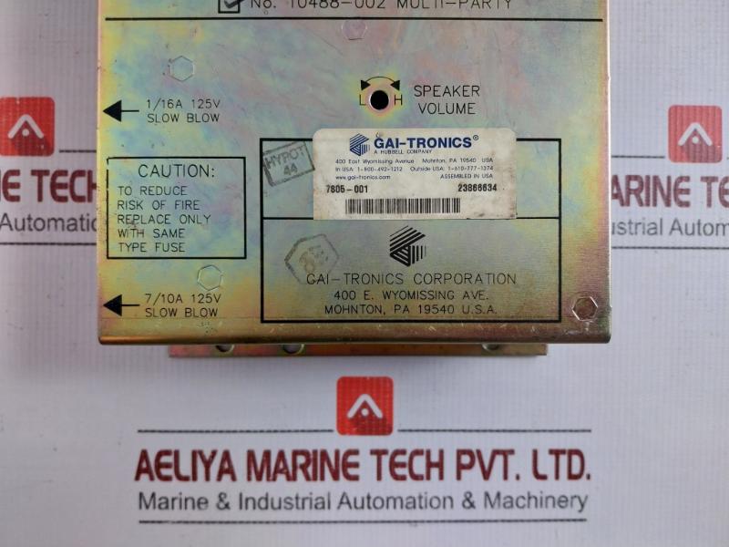 Gai-tronics Speaker Amplifier Assembly Pcb 10488-002