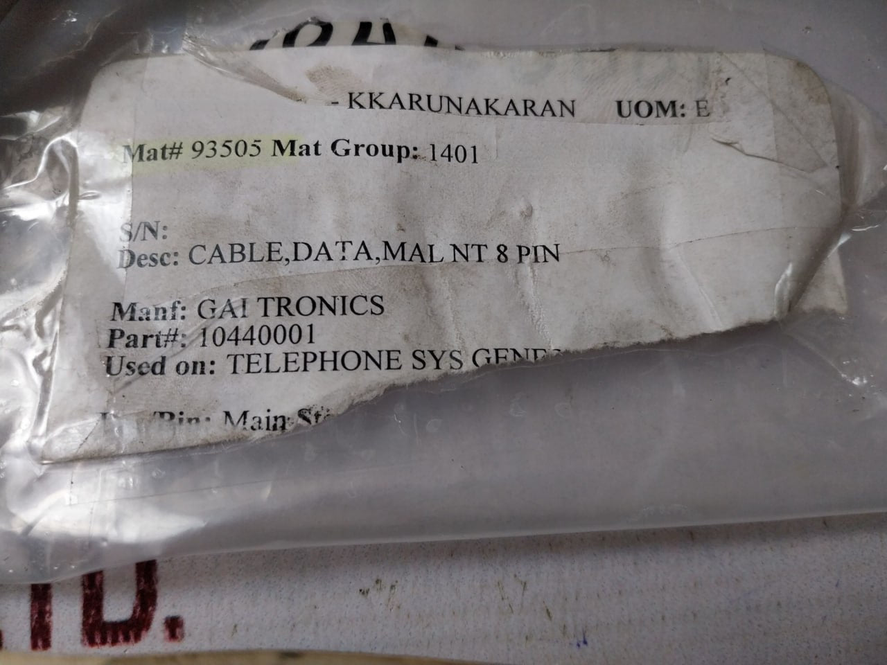 Gai-tronics 10440-001 Rig Telephone System Test Cable