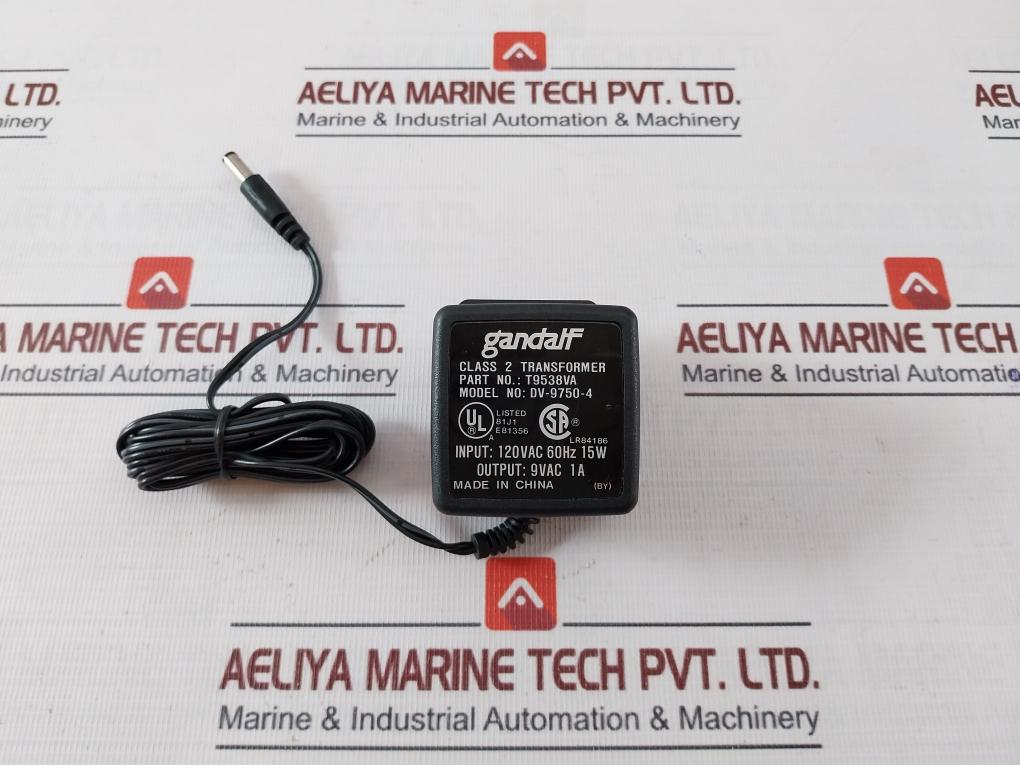 Gandalf Dv-9750-4 Adapter 120Vac 60Hz 15W T9538Va E81356