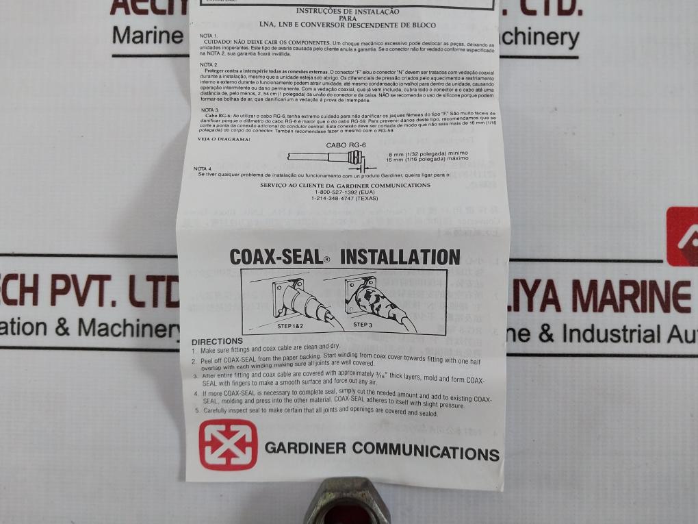 Gardiner 75042-7680 Rf Module Coax-seal 950-2000 Mhz