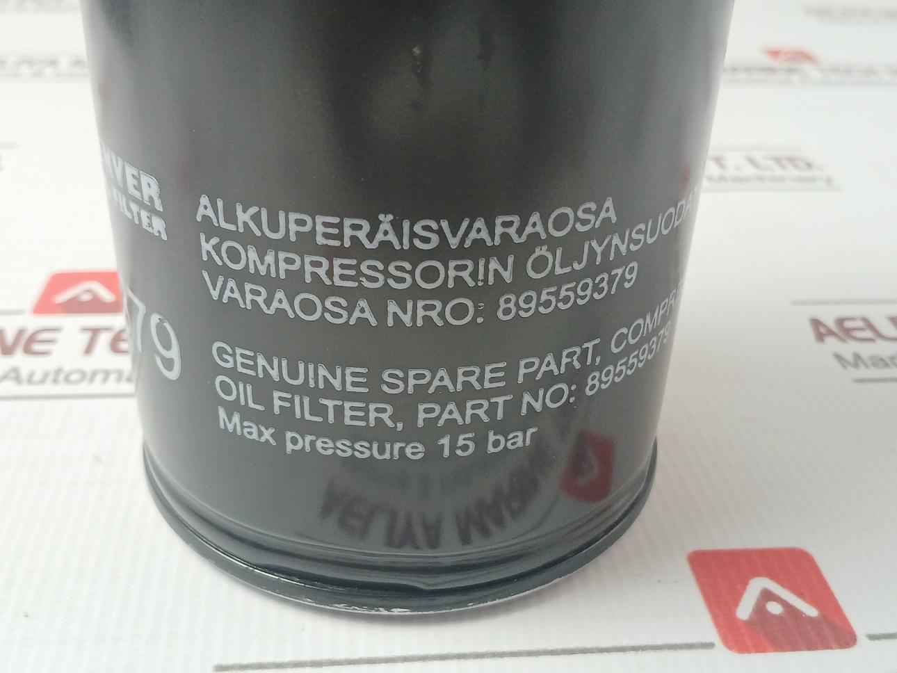 Gardner Denver 89559379 High Pressure Oil Filter 15 Bar