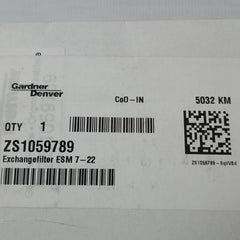 Zs1059789 Esm 7–22 Oil Filter Gardner Denver