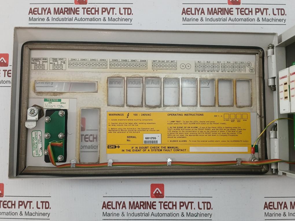 Gas Detection System Lel Control Panel 100-240Vac Active-8 Gmi