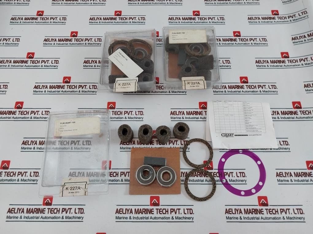 Gast K 227a Service Kit for Oil-less Rotary Vane Vacuum Pumps & Compressors