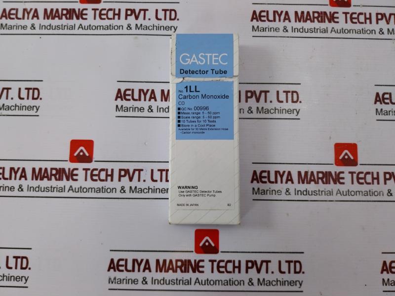 Gastec 1Ll Dioxide Detector Tube Model 5-50 Ppm 00996