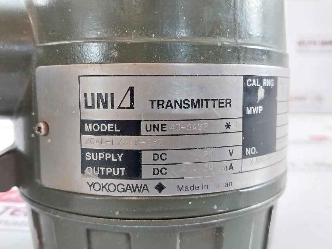 Gauge Pressure Transmitter Supply - Dc 24V Yokogawa Une 43-sas2 B/Cal-p/Ssb-s/Z