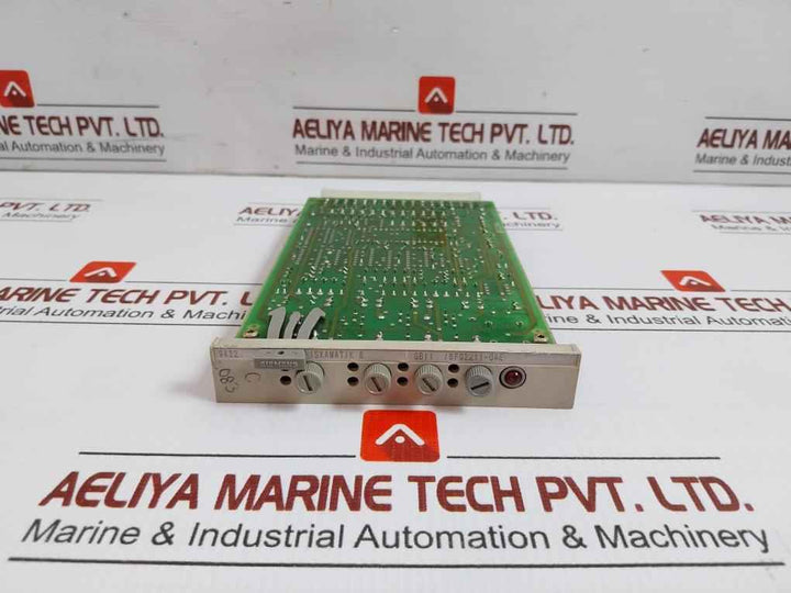 Gb11/6Fq2211-0Ae Control Module Siemens