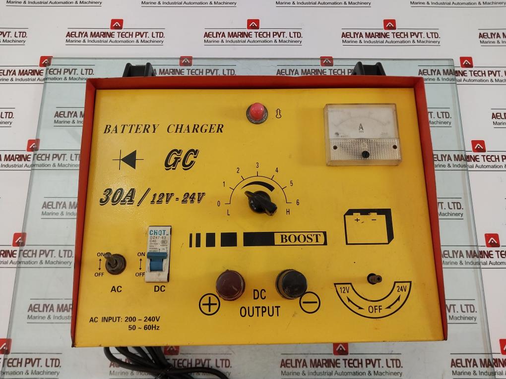 Gc 30A/12V-24V Battery Charger Ac 200-240V 50/60Hz