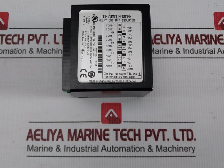 Ge-Fanuc-240Vac-50-60Hz-8-point-Isolated-Relay-Output-Module-Ic670Mdl930Cak-208702-7