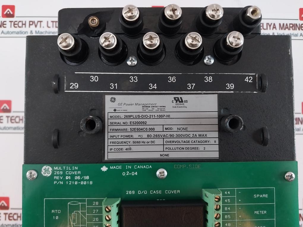 Ge 269Plus-d/O-211-100P-hi Motor Management Relay