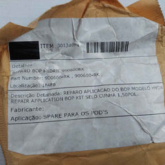 Ge 900600-rk Repair Application Bop 1.50 Wedge Seal Element Kit Rev.Nc