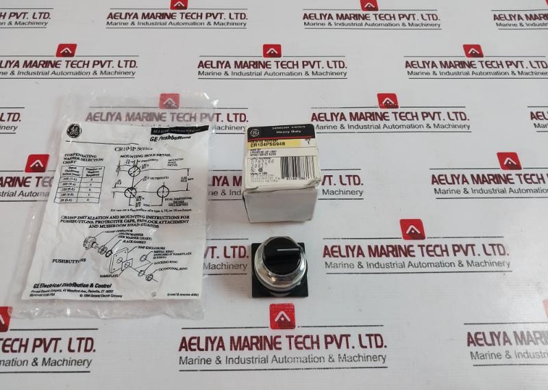 Ge Cr104Psg94B Selector Switch, 3 Position Spg, 025-003-06-05