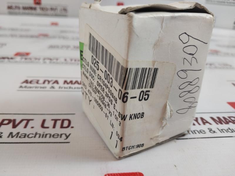 Ge Cr104Psg94B Selector Switch, 3 Position Spg, 025-003-06-05