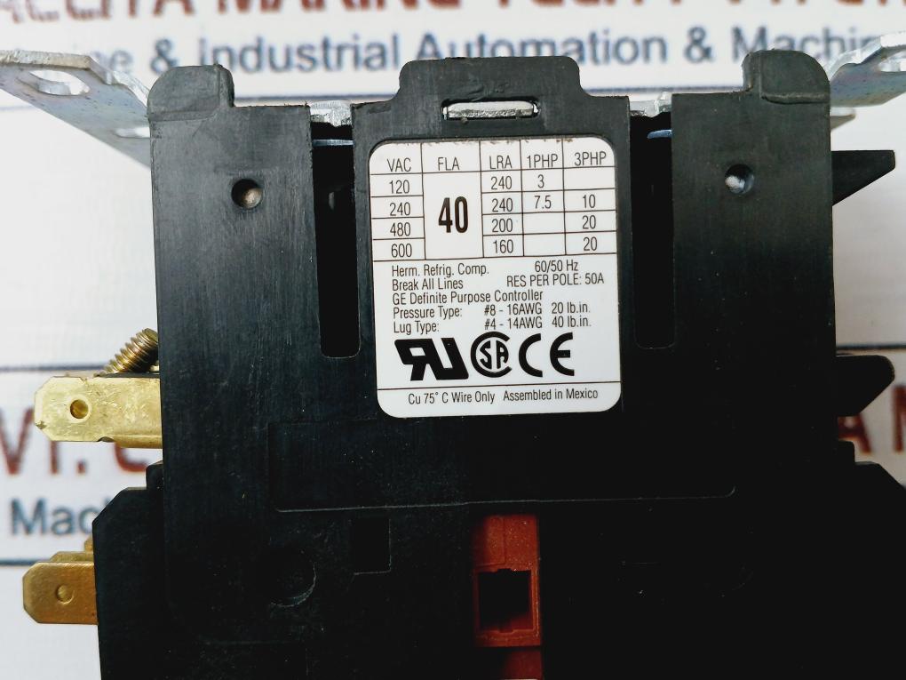 Ge Cr453Ad3Hbb Contactor 3 Pole 50/60Hz