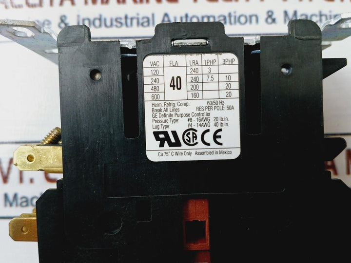 Ge Cr453Ad3Hbb Contactor 3 Pole 50/60Hz