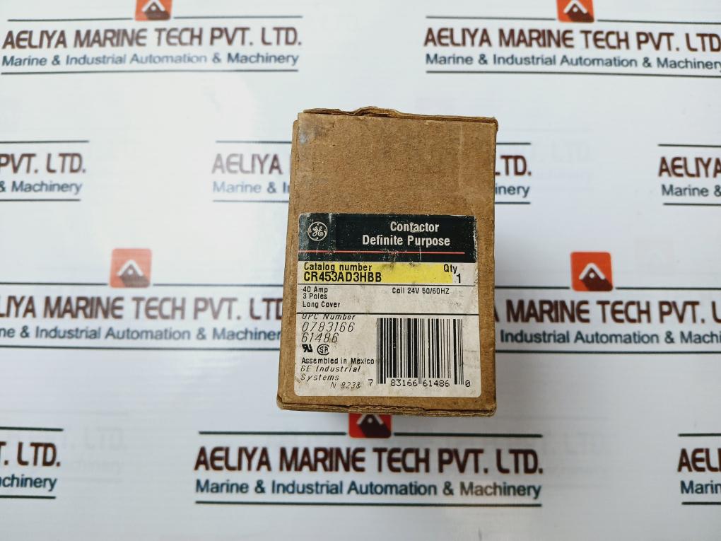 Ge Cr453Ad3Hbb Contactor 3 Pole 50/60Hz