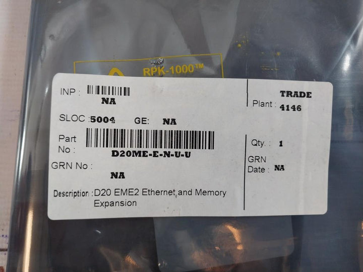 Ge D20 Eme Ethernet And Memory Expansion
