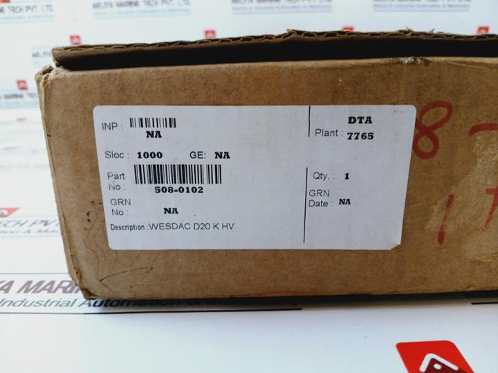 Ge Energy Services 508-0102 Wesdac D20 Khv 956-0533 Output Module