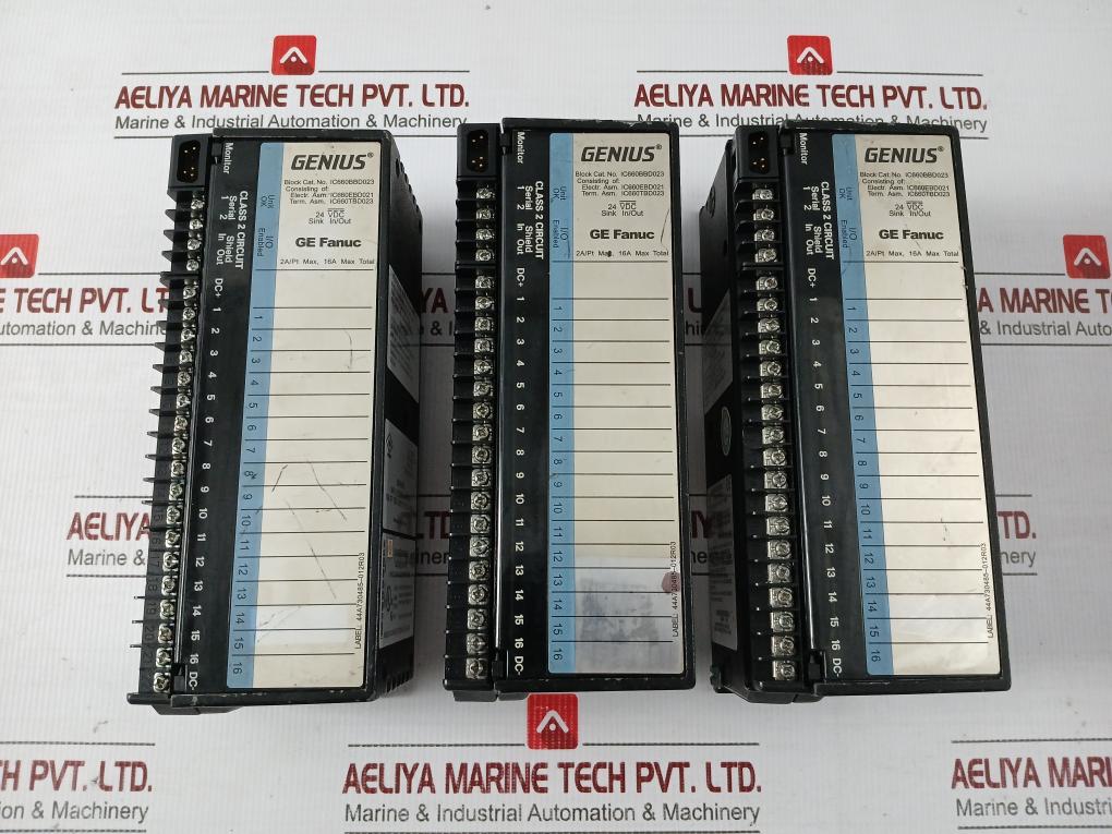 Ic660Bbd023 16-circuit Discrete Dc Source I/O Block Module Ge Fanuc 24Vdc
