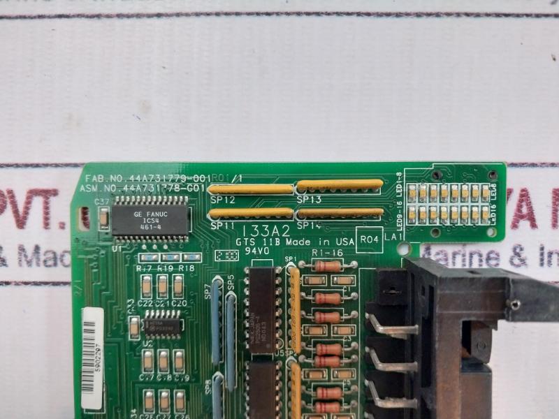 Ge Fanuc 44A731778-g01 16-point Input Module Pcb Card Ic693Mdl645 94V-0 24Vdc