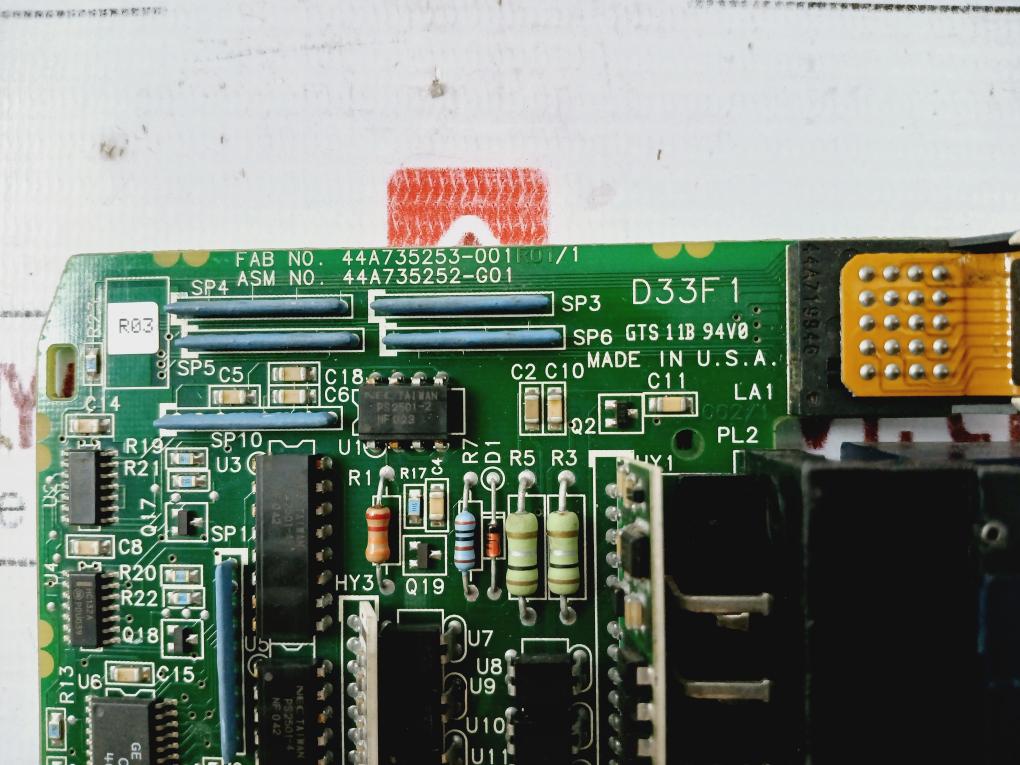 Ge Fanuc 44A735252-g01 Input Module, D33F1, 44A735253-001 R01/1