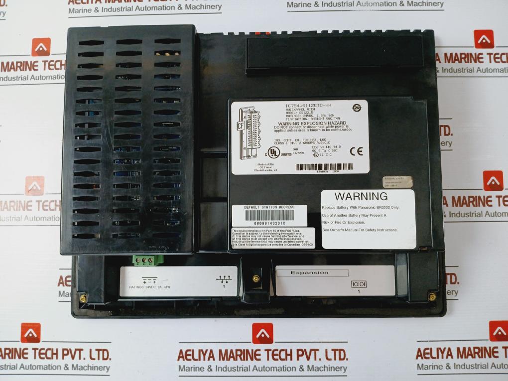 GE Fanuc IC754VSI12CTD-HH Quick Panel View Operator Interface 24VDC 1.5A 36W