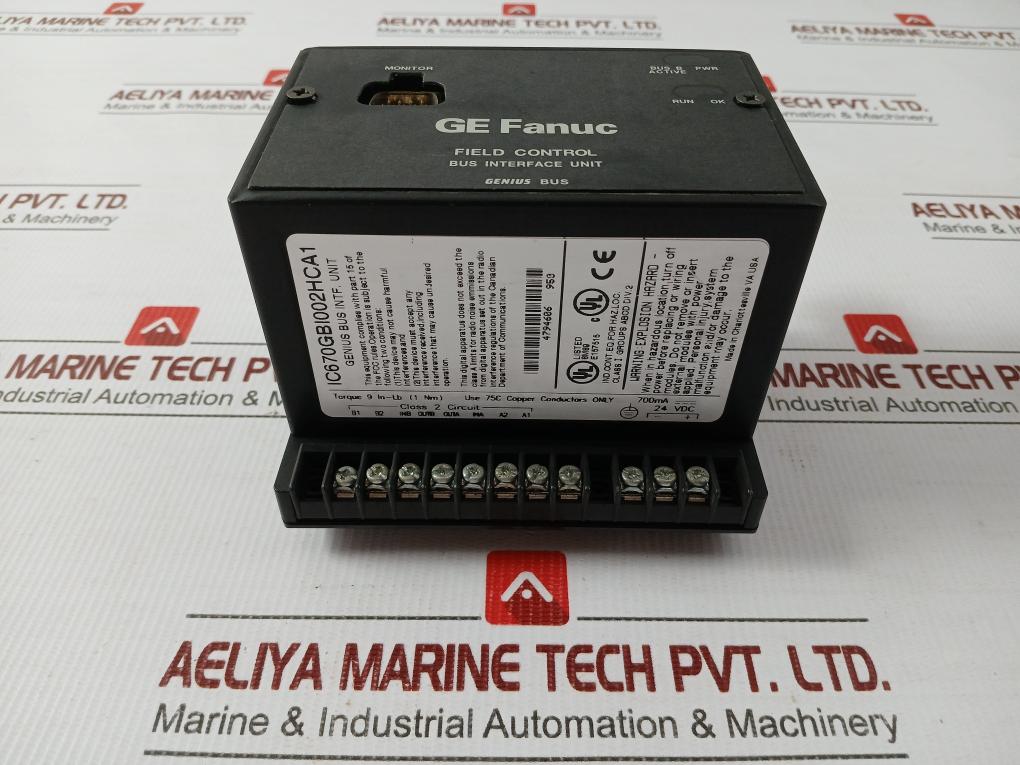 Ge Fanuc Genius Bus Interface Unit Ic670Gbi002Hca1 24 Vdc