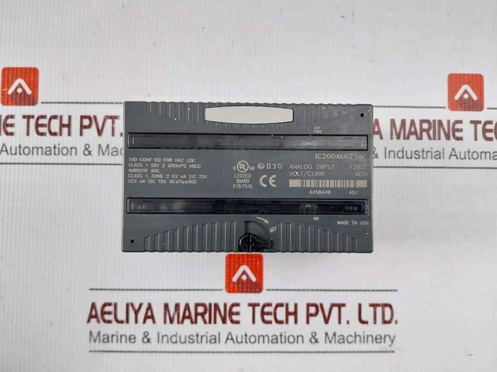 Ge Fanuc Ic200Alg230C Analog Input Module A458449 451