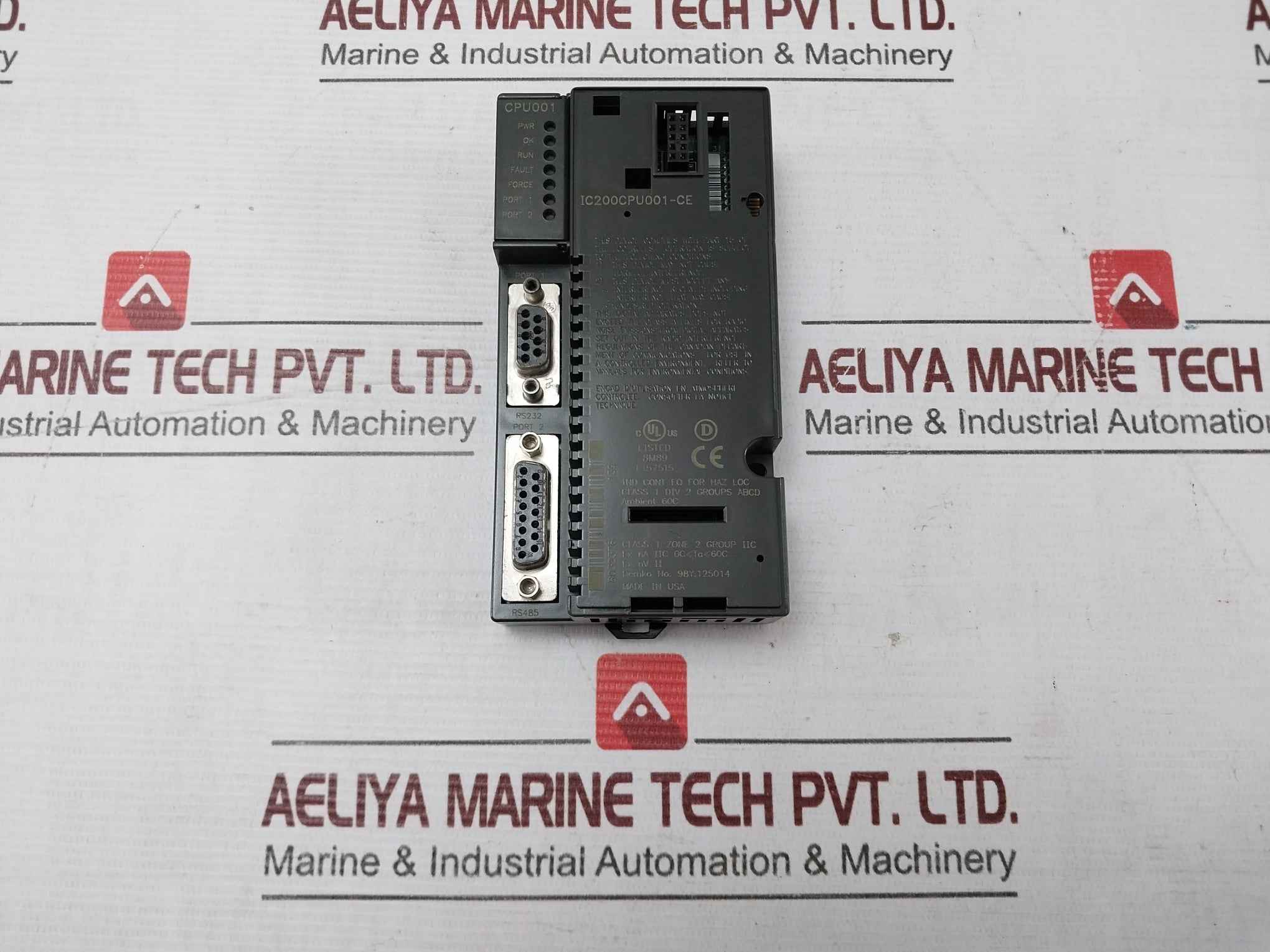 Ge Fanuc Ic200Cpu001-ce Cpu Module Cpu001-ce Rs-232 Rs-485 2.63" X 5.04"