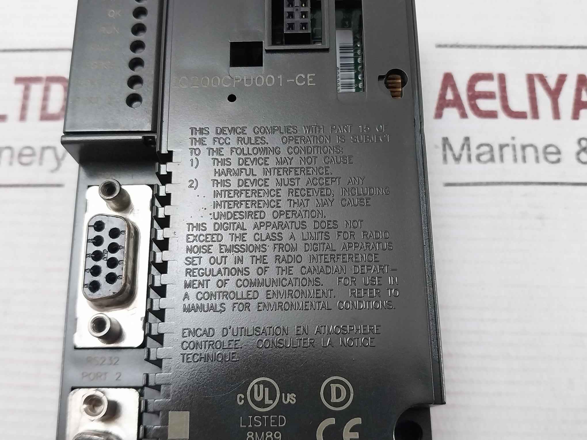 Ge Fanuc Ic200Cpu001-ce Cpu Module Cpu001-ce Rs-232 Rs-485 2.63" X 5.04"