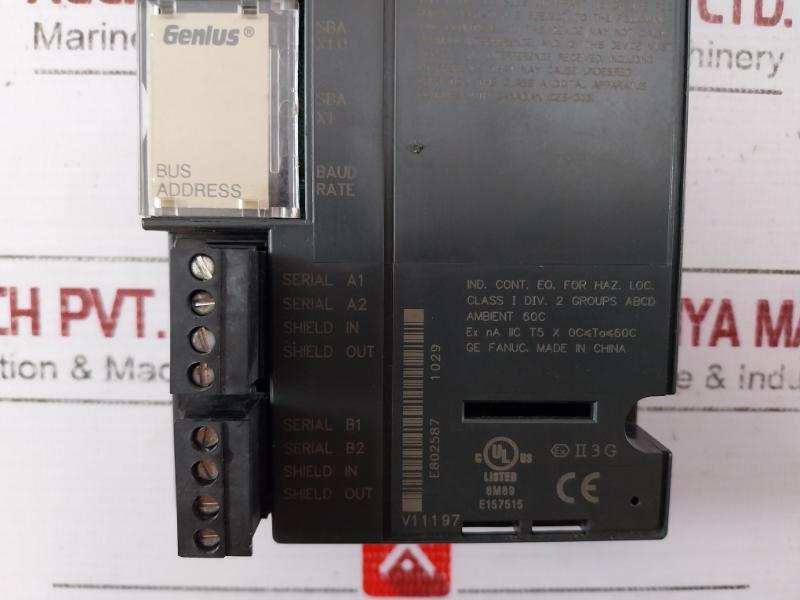 Ge Fanuc Ic200Gbi001-jl Genius Network Interface Unit V1.1197 44A739913-001R02