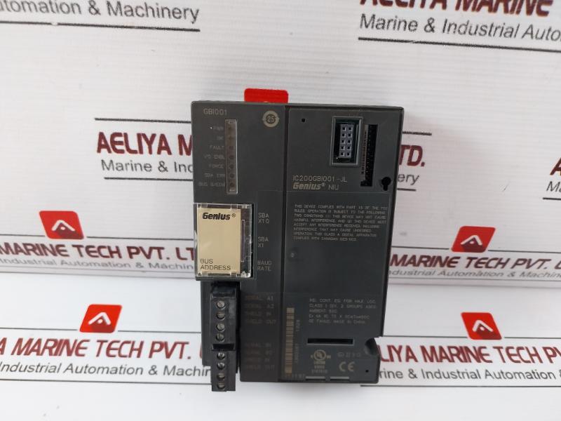 Ge Fanuc Ic200Gbi001-jl Genius Network Interface Unit V1.1197 44A739913-001R02