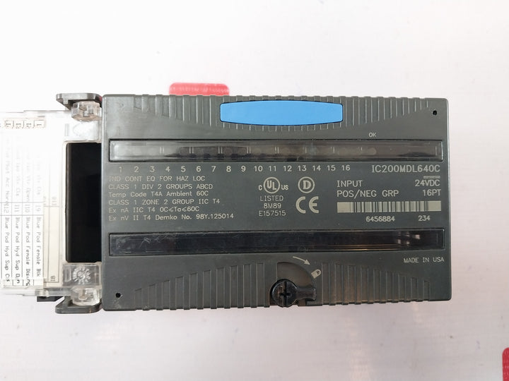 Ge Fanuc Ic200Mdl640C Input Module 24Vdc