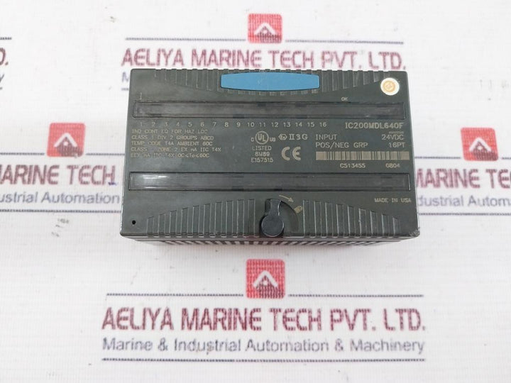 Ge Fanuc Ic200Mdl640F Input Module 24Vdc 16Pt Class 1 Div 2 Temp T4A 60C