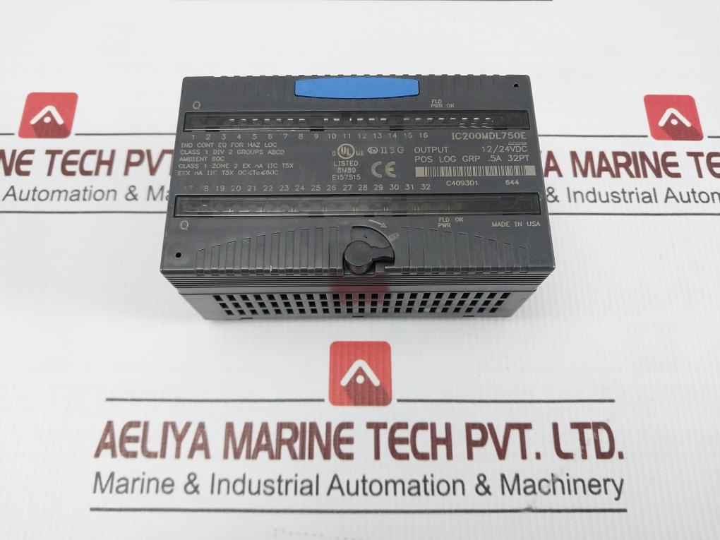 Ge Fanuc Ic200Mdl750E Output Module 12/24 Vdc Ic200Mdl750E