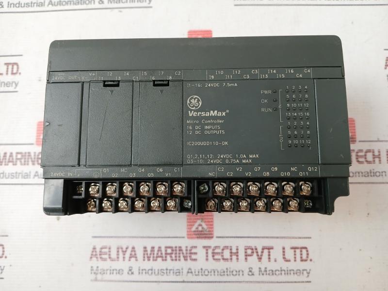 Ge Fanuc Ic200Udd110-dk Versamax Micro Controller 16 Dc Input 12 Dc Output 24Vdc