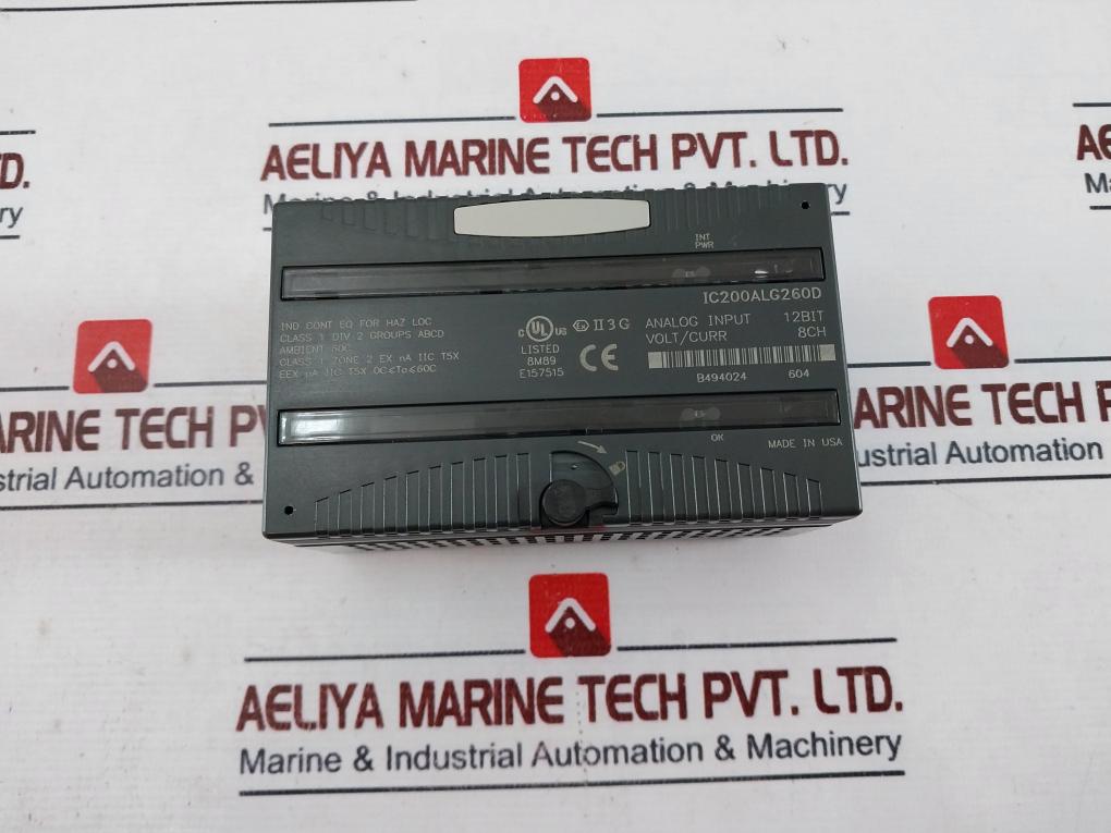 GE Fanuc IC200ALG260D 8 channel, 12 Bit, Voltage/Current Analog Input Module