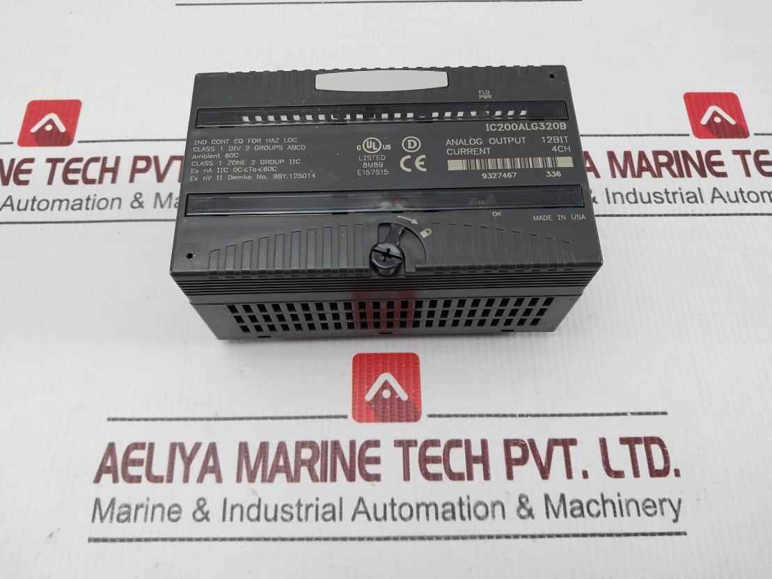 Ge Fanuc Ic200alg320b Analog Output Module 12bit 60c E157515 4ch