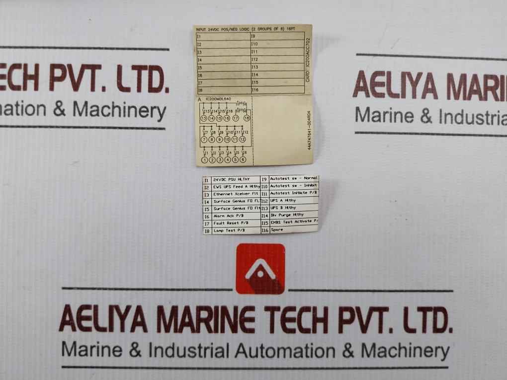 Ge Fanuc Ic200mdl640f Input Module 24vdc Eex Na Iic T4x 0c Ta 60c