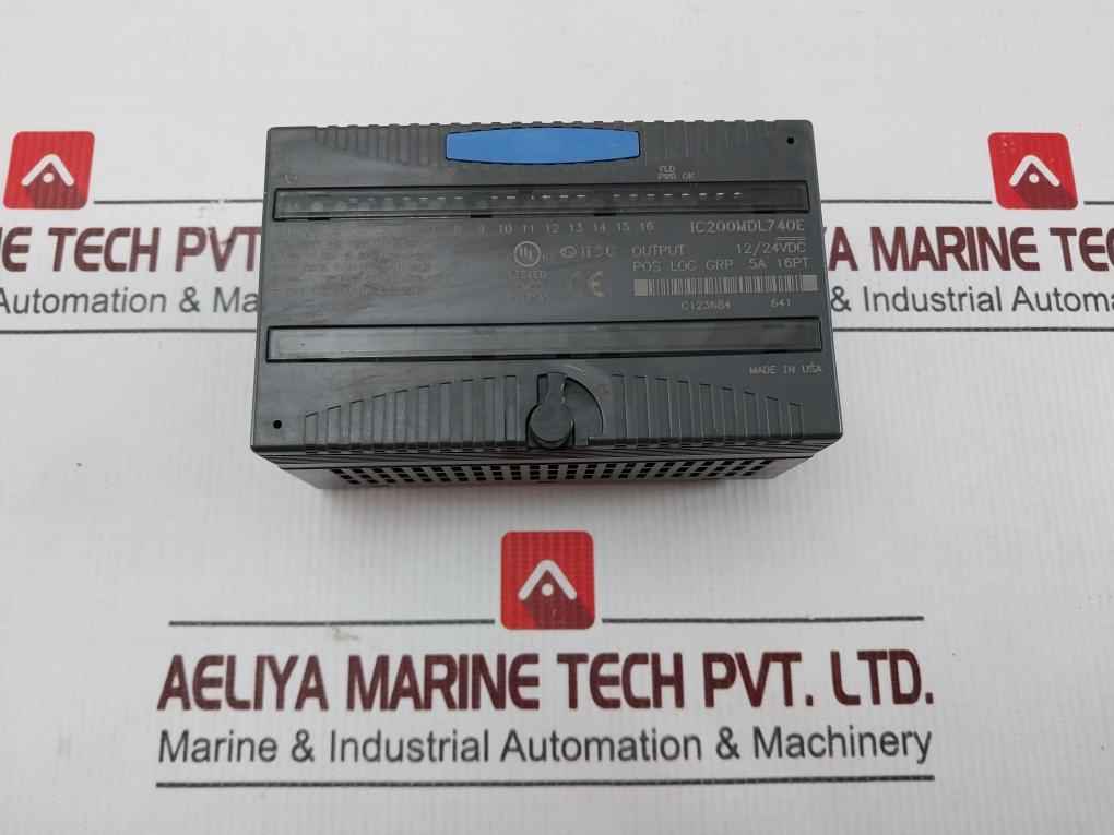 Ge Fanuc Ic200mdl740e Output Module 12/24vdc 0.5a